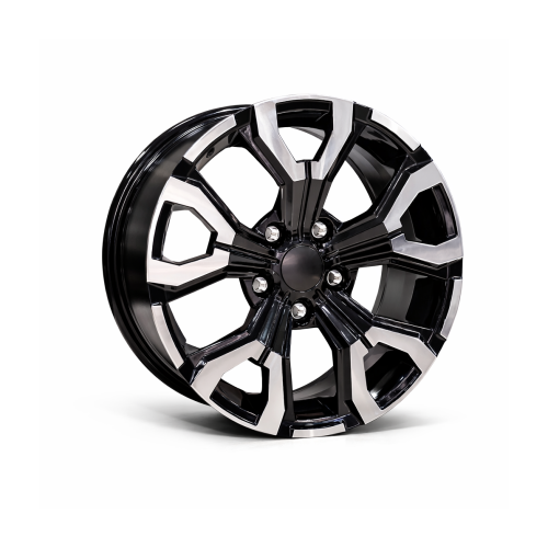 Jante DY1887 B/LD KM 17x7 5x114.3 ET35 negru diamond cut compatibile Dacia, Renault, Nissan, Toyota, Subaru, Honda, Lexus